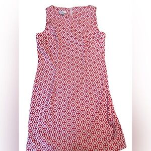 Alyx Red and White Sheath Mini Dress Sleeveless